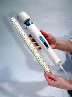 Hitachi magic wand measurement